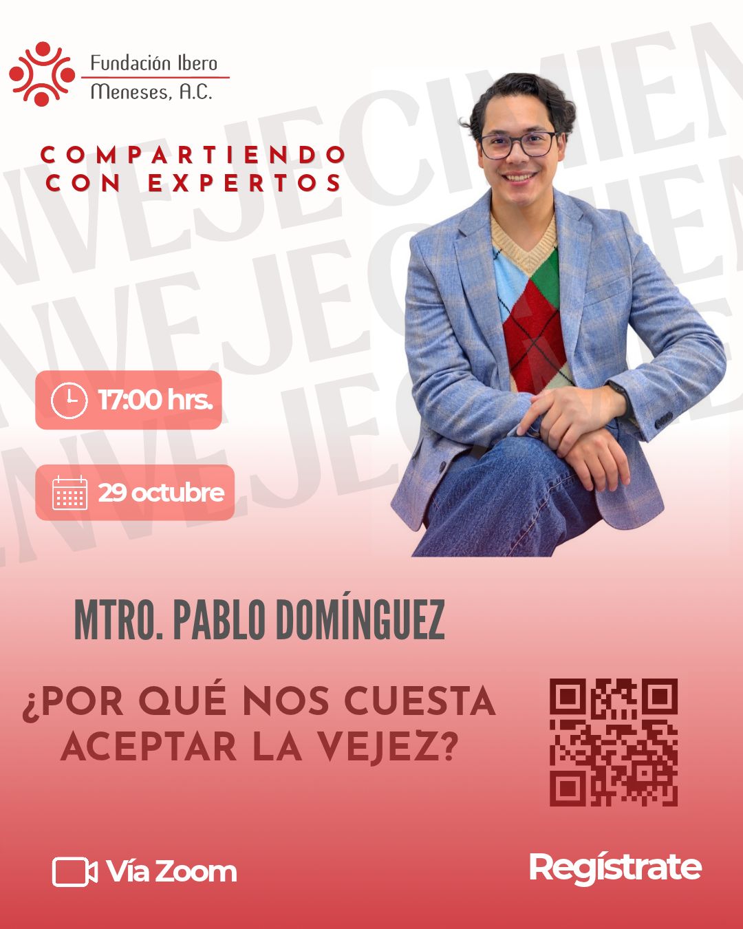 flyer charla vejez